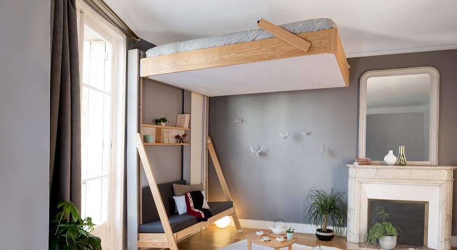 Tout savoir sur le lit escamotable plafond