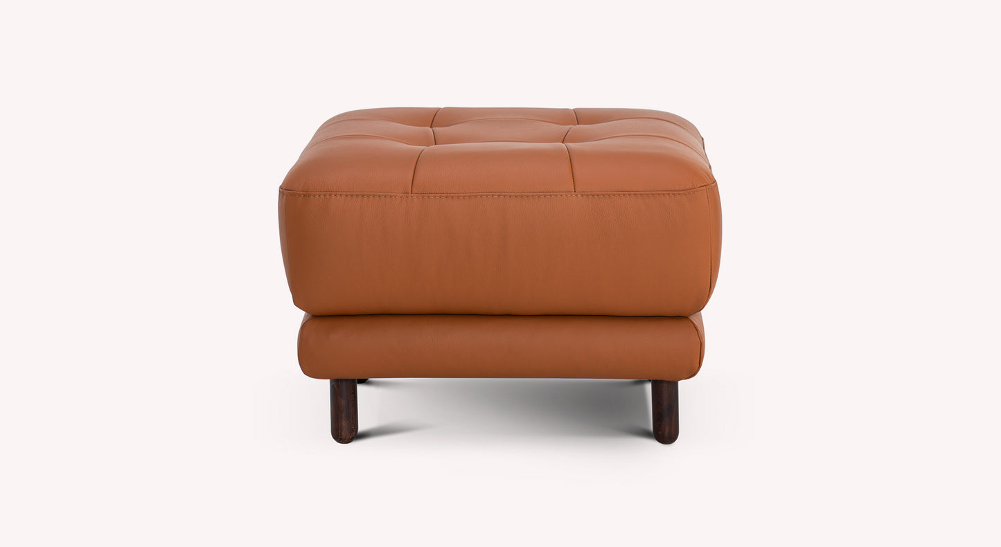 Lot canapé et pouf CLARK Cuir