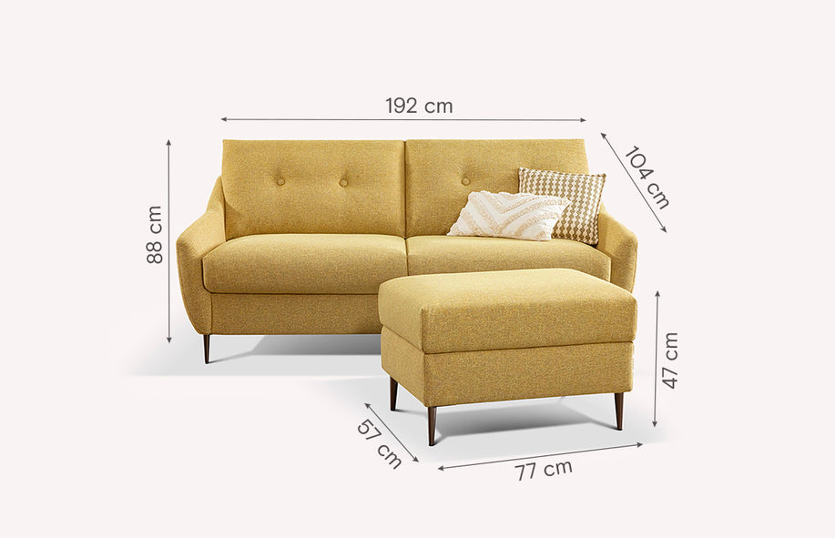 LAYNE sofa and pouf set-1