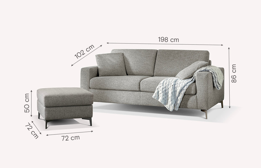 LISBONA sofa and pouf set-1