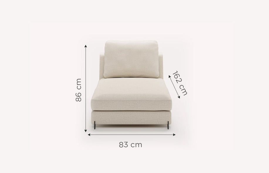 NELLY Chaise Longue Module +500 fabrics &amp; leathers-1