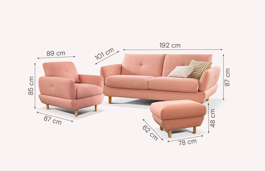 FINN sofa armchair and pouf set-1