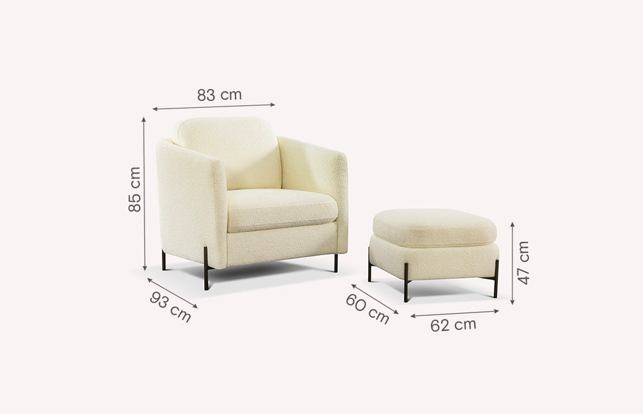 LAPP armchair and pouf set-1