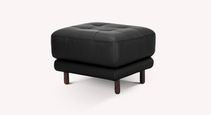 Pouf CLARK Cuir Sidney Noir