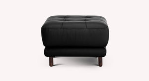 CLARK sofa and ottoman set Sidney Black leather