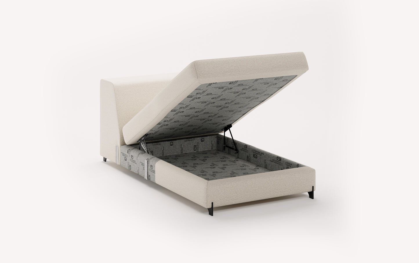 NELLY Chaise Longue Module +500 fabrics &amp; leathers