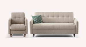 SOHO Austin Silver sofa and armchair set