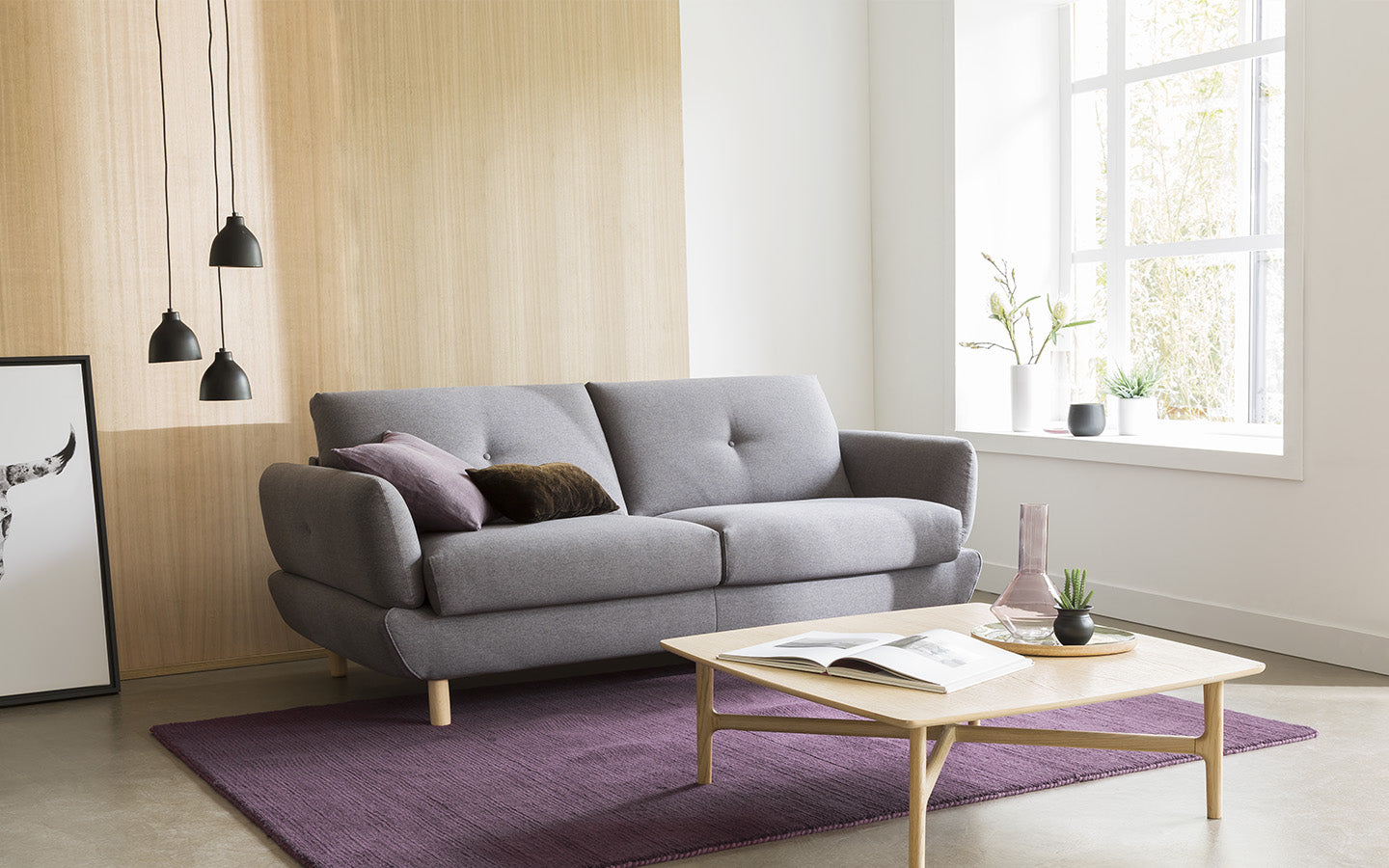 FINN sofa armchair and pouf set