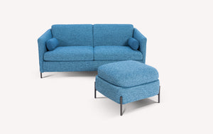 LAPP Shock Denim sofa and ottoman set