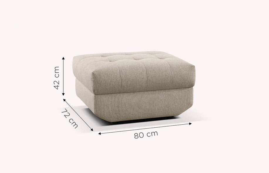 STELLA Gemma Oatmeal Pouf-1