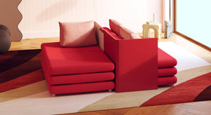 SUISSE Pack Sofa and armchairs with tables