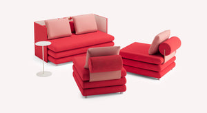 SUISSE Pack Sofa and armchairs with tables